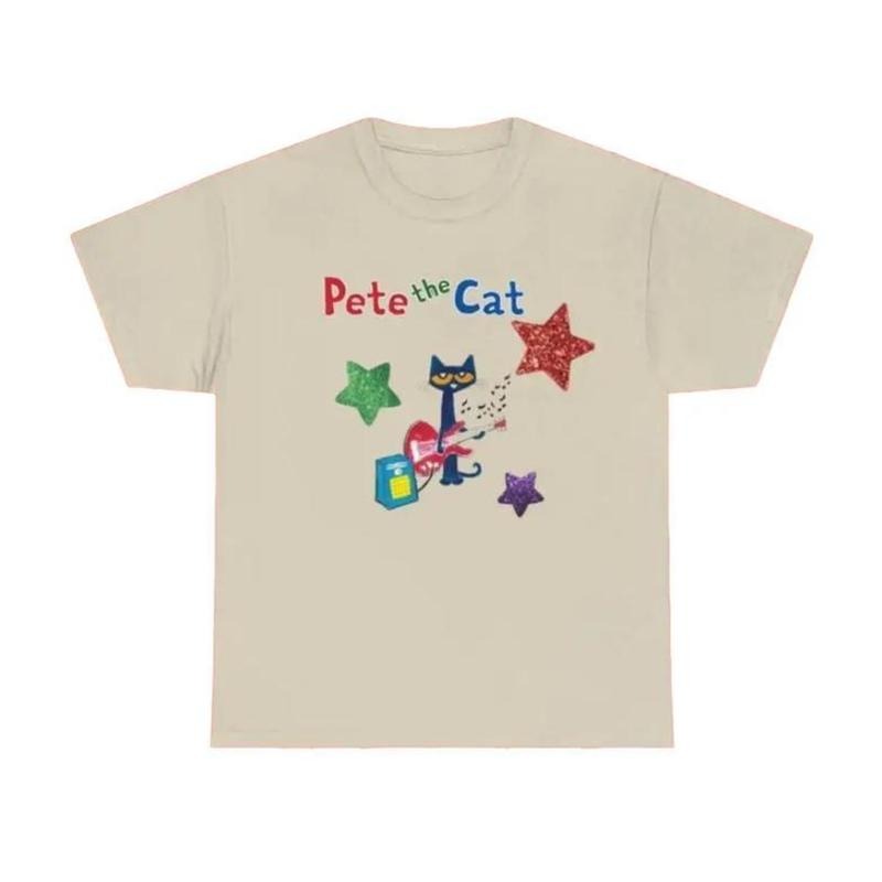 Pete the Cat Y2K Shirt Gift - Childhood Memories TShirt | Funny Meme Cute Cartoon  Womenswear Top Shortsleeve Crewneck Underwear