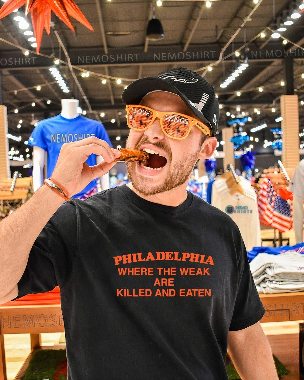 Philadelphia Flyers where the weak are killed and eaten shirt