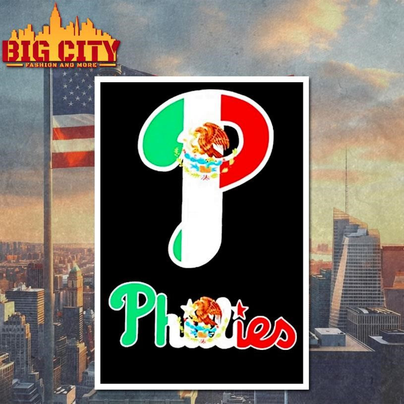 Philadelphia Phillies Baseball X Mexican Flag Shirt