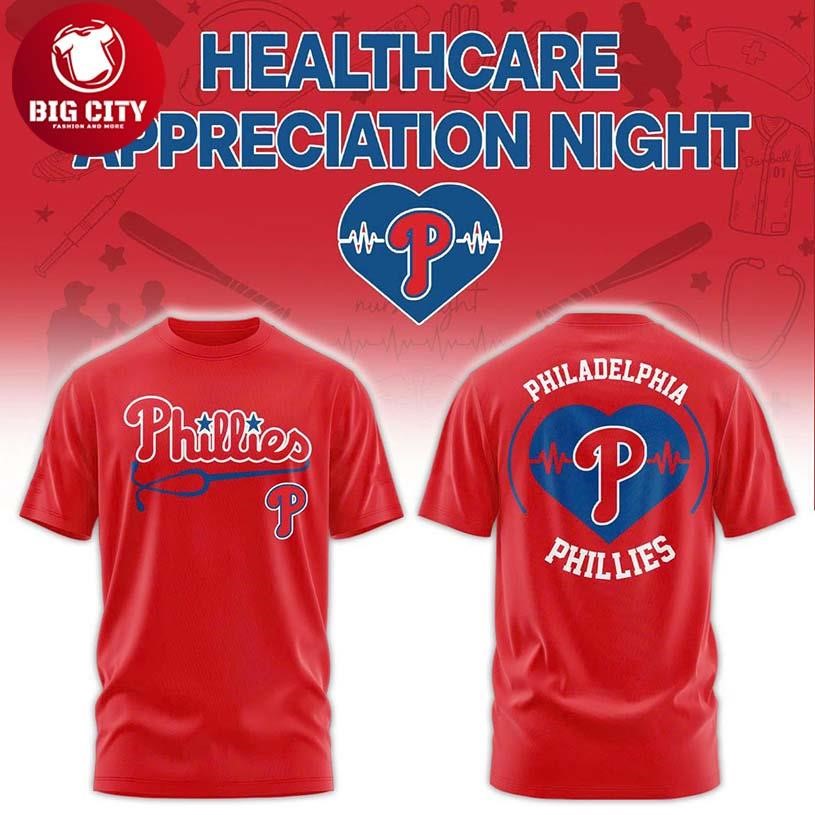 Philadelphia Phillies Healthcare Appreciation Night 2026 Celebrate Two Sided Shirt