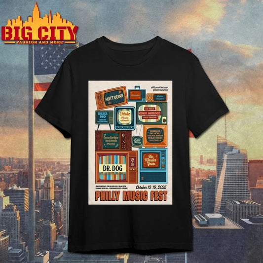 Philly Music Fest 10-13-10-19-2025 In Philadelphia PA Poster shirts