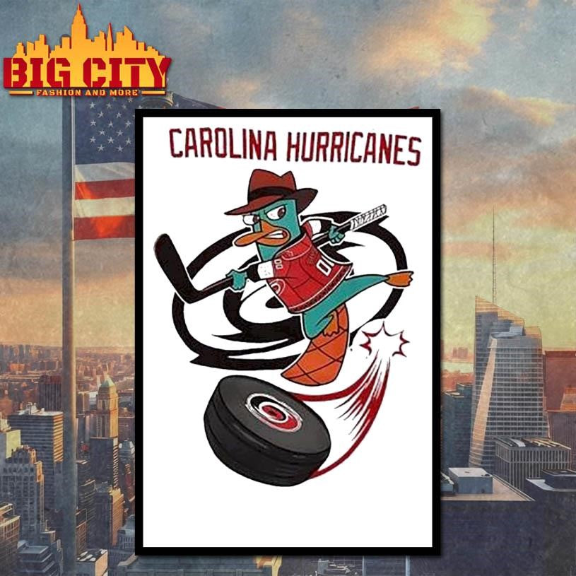 Phineas And Ferb Perry Carolina Hurricanes Hockey Shirt