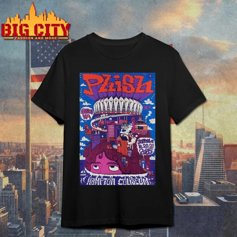 Phish 9 19-9 21 2025 Hampton Coliseum Event Poster shirt