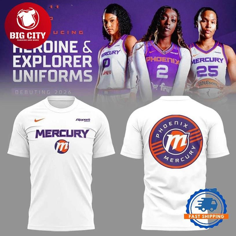 Phoenix Mercury New Bold And Modernized Brand 2025 Two Sided Shirt
