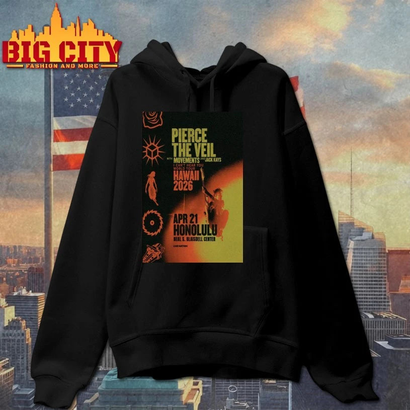 Pierce The Veil Apr 21 2026 Neal S. Blaisdell Center Honolulu Hawaii Poster shirts