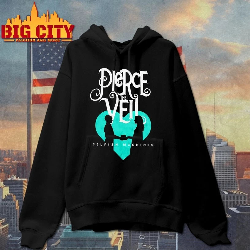 Pierce The Veil Selfish Machines Logo Heart Stack shirt