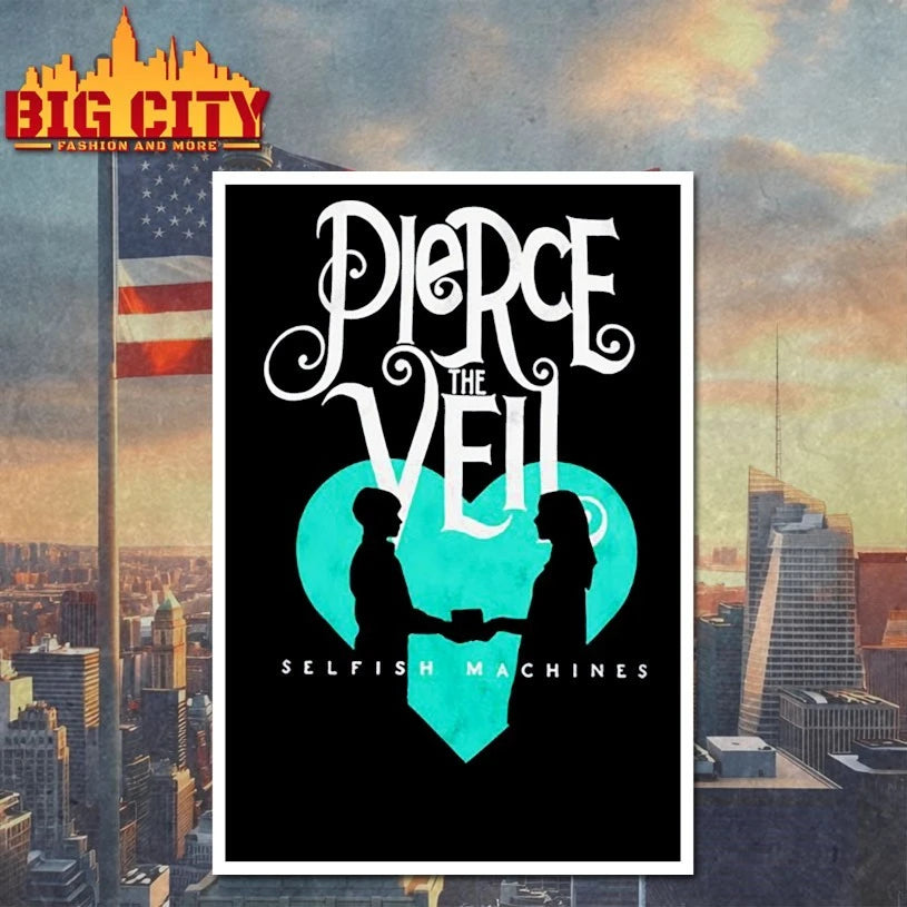 Pierce The Veil Selfish Machines Logo Heart Stack shirt