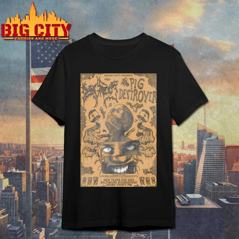 Pig Destroyer At Baltimore Soundstage On Dec 31 2025 Poster shirt