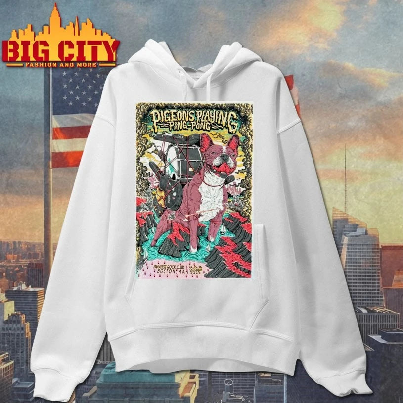 Pigeons Playing Ping Pong Event October 24-25-26 2025 Boston MA Poster shirt