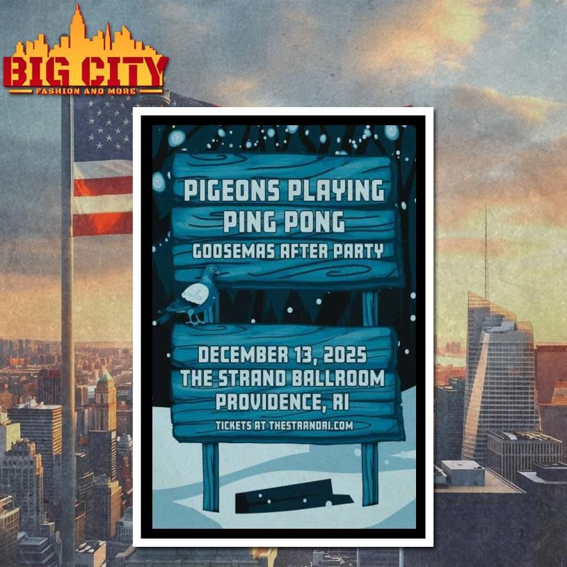 Pigeons Playing Ping Pong Providence Dec 13 2025 Poster Shirt