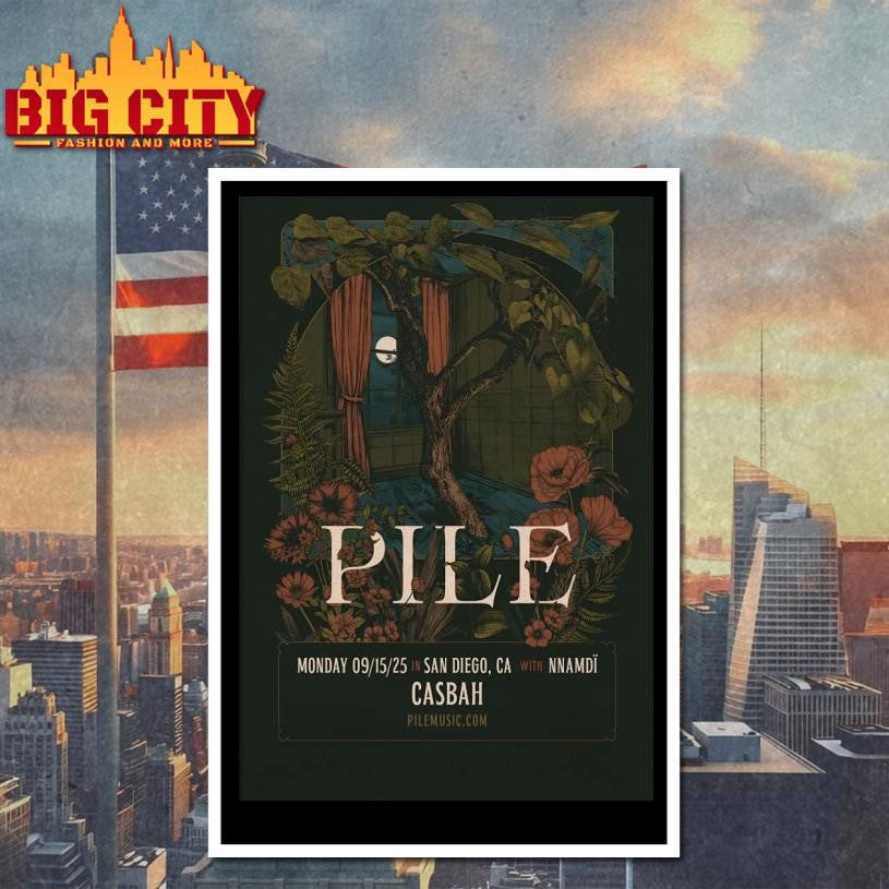 Pile 9.15.2025 The Casbah In San Diego CA Poster shirt