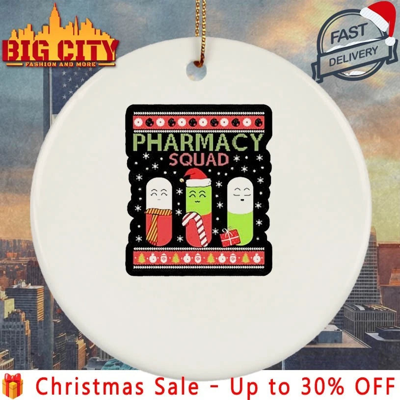 Pills Pharmacist Pharmacy ugly christmas shirt