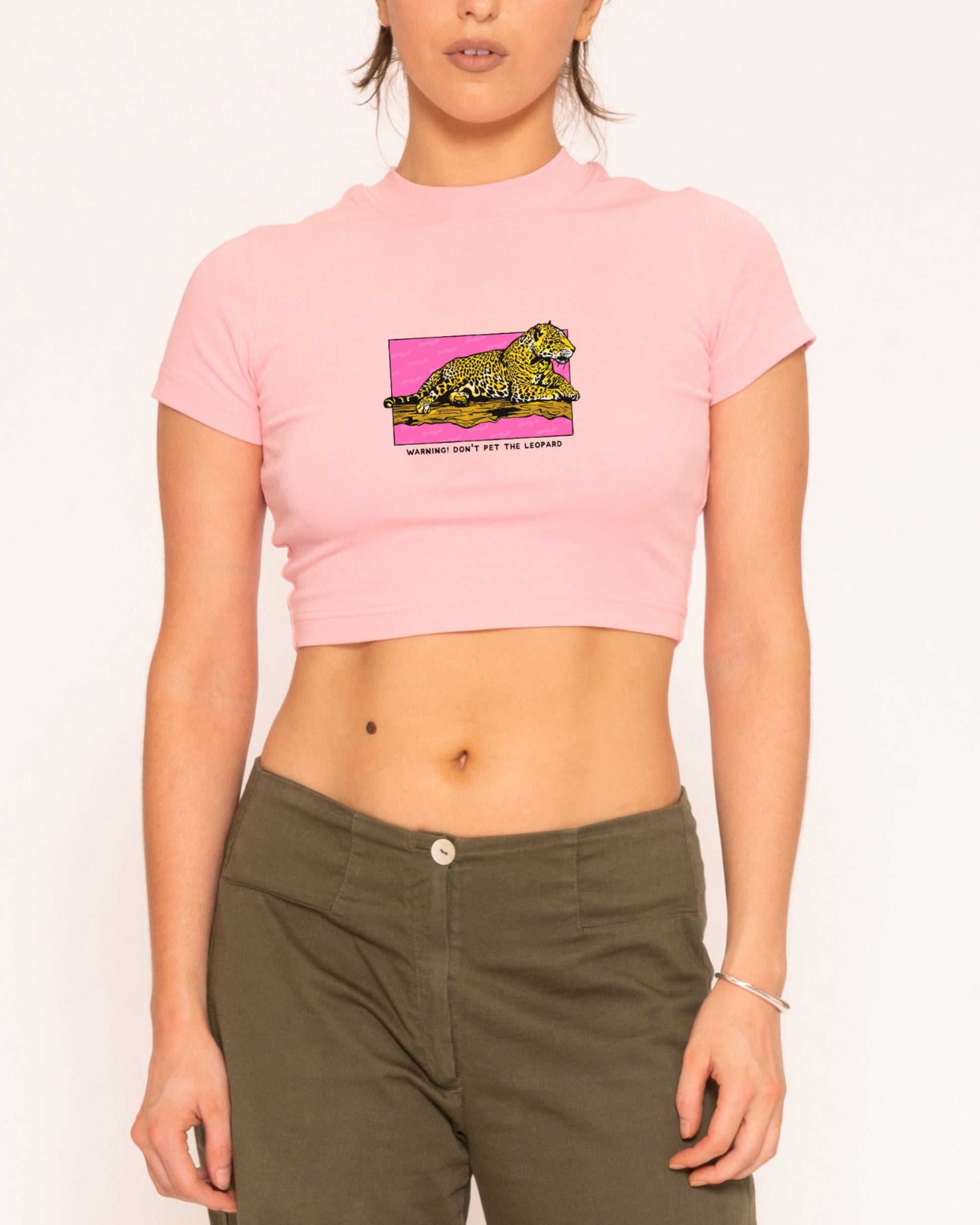 Warning! Don't Pet The Leopard Baby Tee