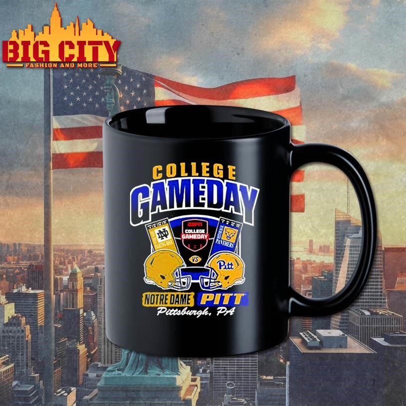 Pitt Panthers Black Football College Gameday vs Notre Dame Ticket Shirt