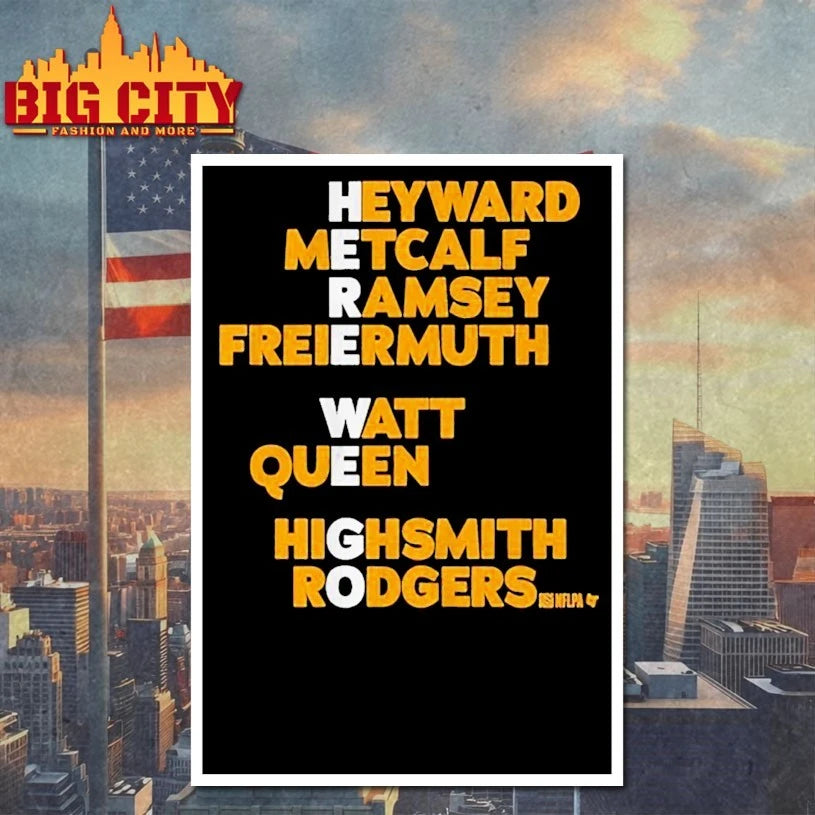 Pittsburgh Here We Go Names Shirts