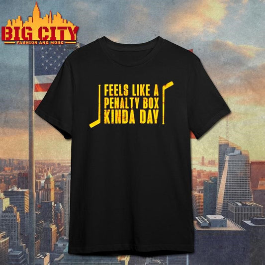 Pittsburgh Hockey Feels Like A Penalty Box Kinda Day Christmas Shirt