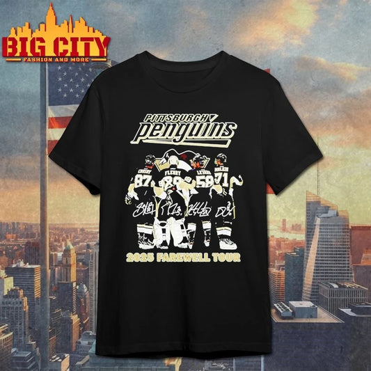 Pittsburgh Penguins Hockey 2025 Farewell Tour Signatures Shirt