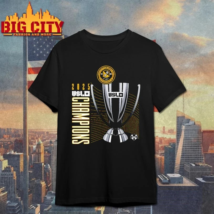 Pittsburgh Riverhounds SC 2025 USL Championship Final Champions Trophy shirt
