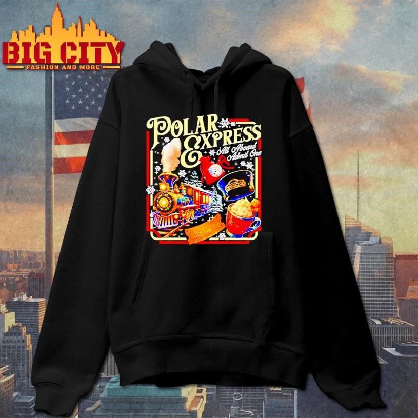Polar Express All Aboard Admit One Christmas Shirt