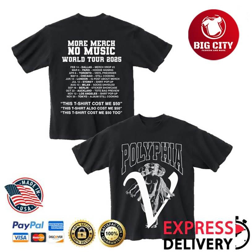 Polyphia 2025 Tour Two Sided Shirt