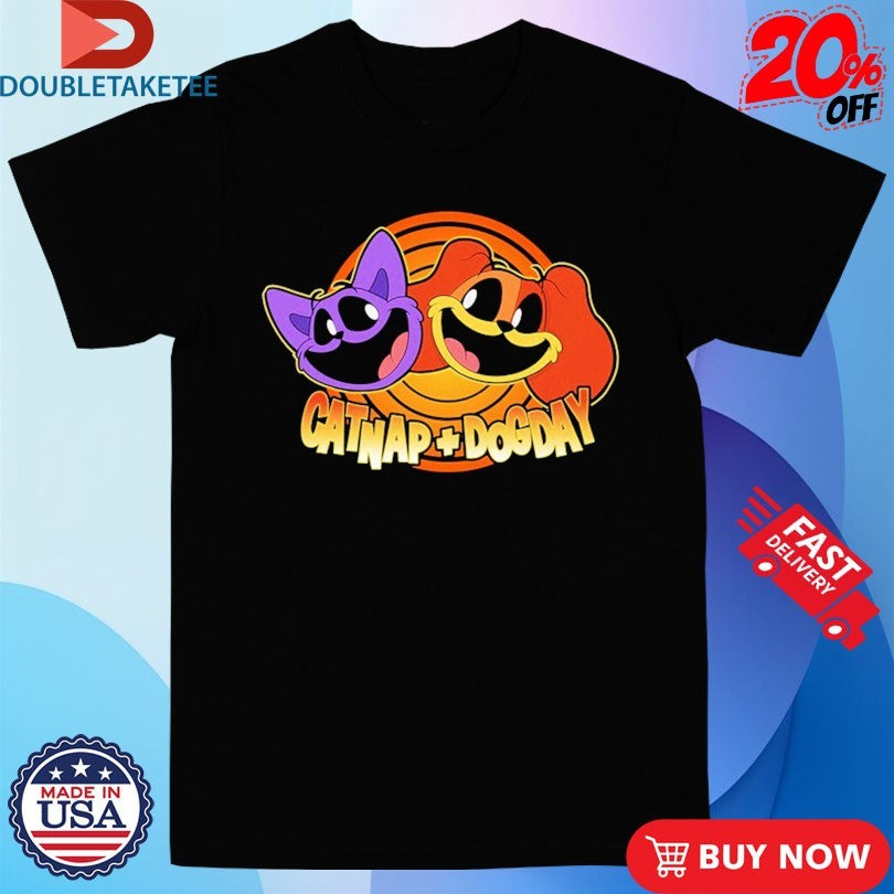 Poppy Playtime CatNap + DogDay In Color T-shirts