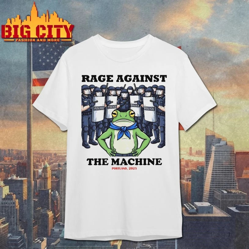 Portland 2025 Protest Rage Against The Machine Frog Shirt