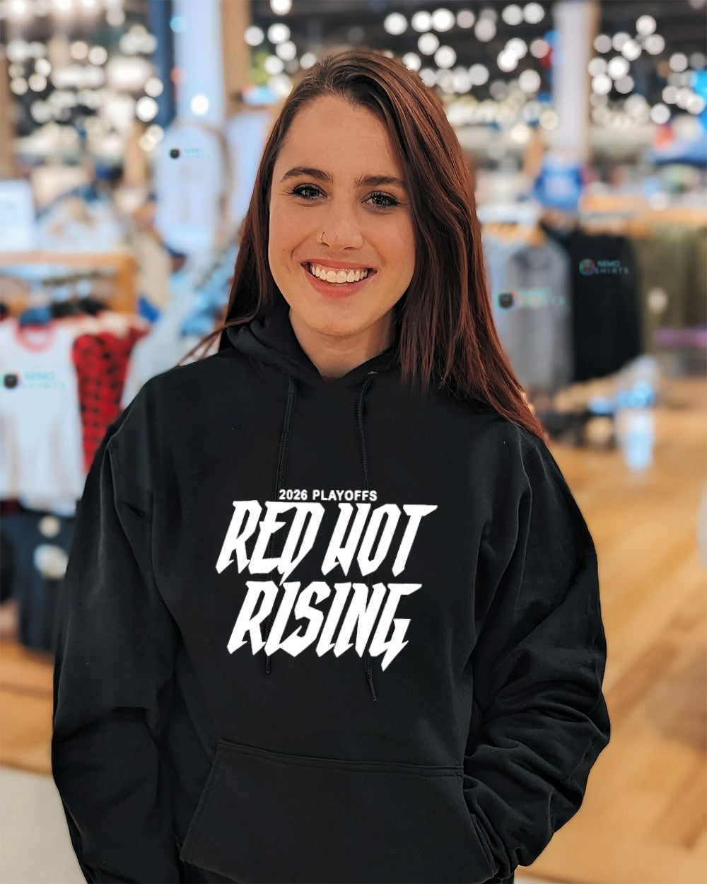 Portland Trail Blazers 2026 playoffs red not rising shirt