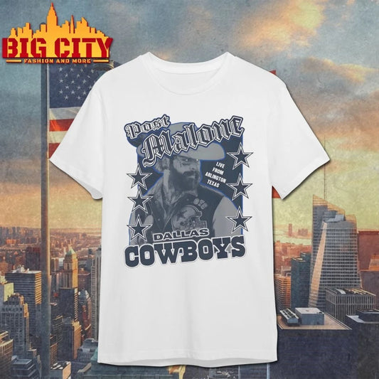 Post Malone Dallas Cowboys Live from arlington Texas shirt