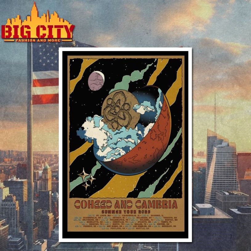Poster Coheed And Cambria Summer Tour 25 Shirt