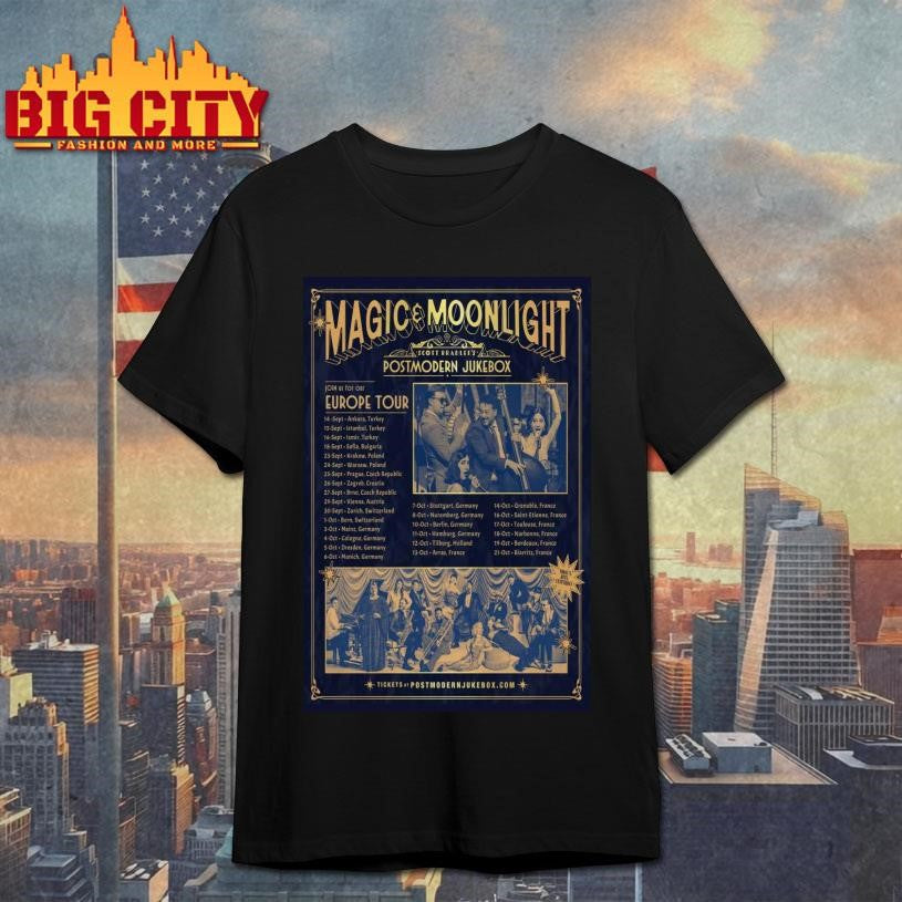 Postmodern Jukebox Magic &amp; Moonlight Europe Tour 2025 Poster Shirt