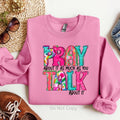 Pray Talk About It DTF Transfer T-Shirts, Hoodie, Sweatshirt | ZylaModa.com