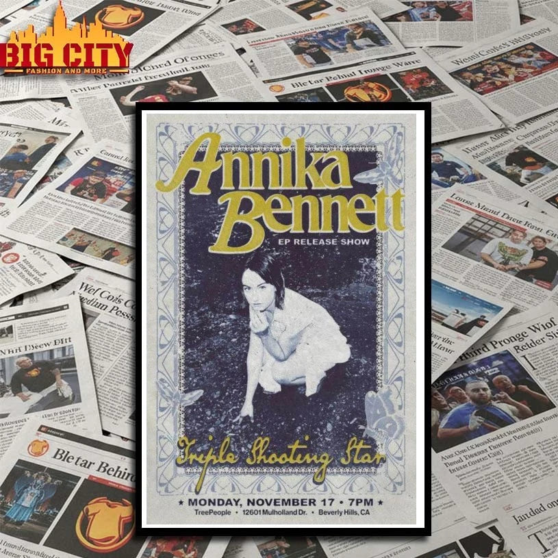Premium Annika Bennett November 17 2025 Beverly Hills, CA Poster Shirts