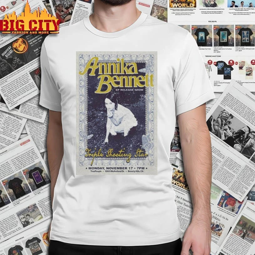 Premium Annika Bennett November 17 2025 Beverly Hills, CA Poster Shirts