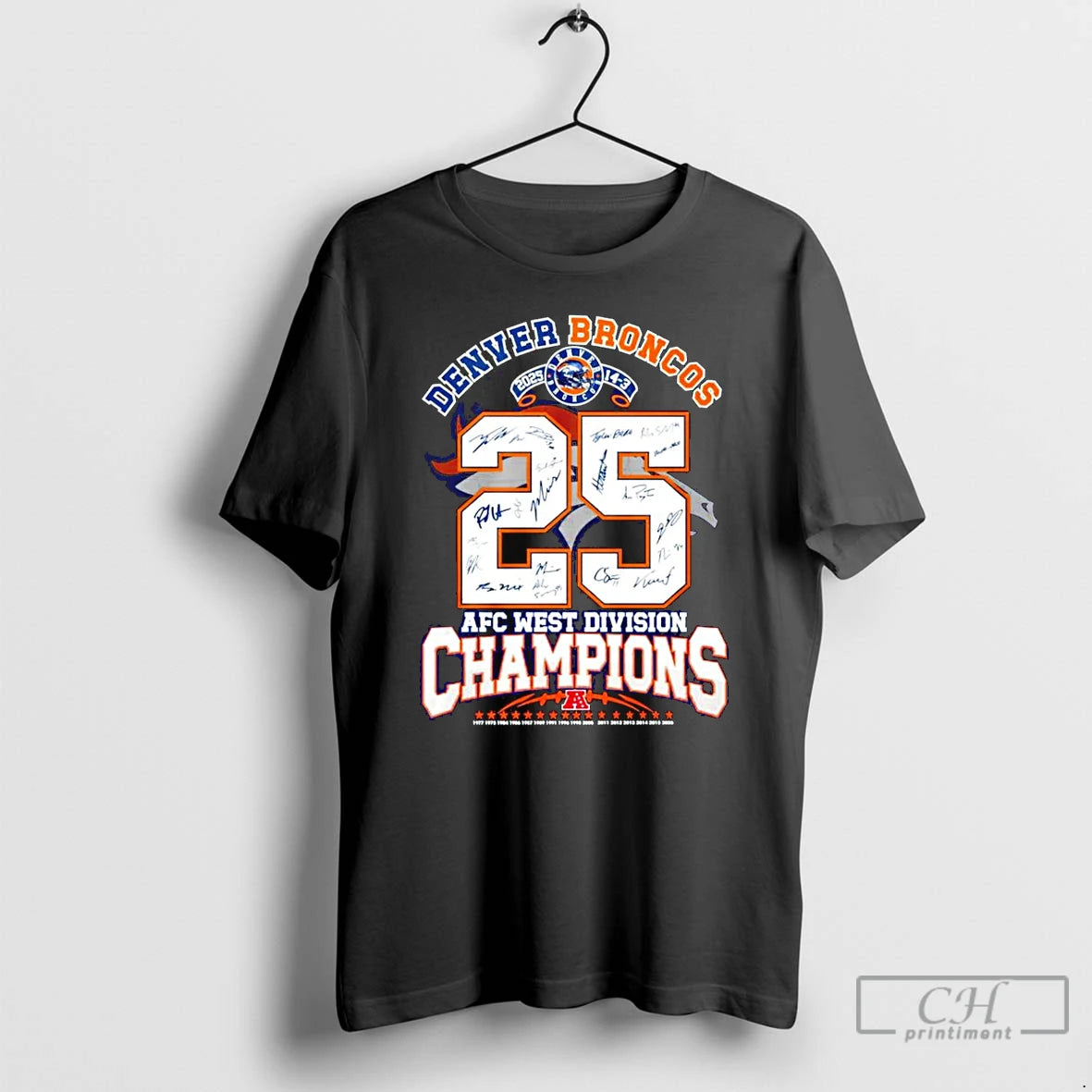 Premium Denver Broncos 2025 Afc West Division Champions 25 T-Shirts, Hoodie, Sweatshirt | ZylaModa.com