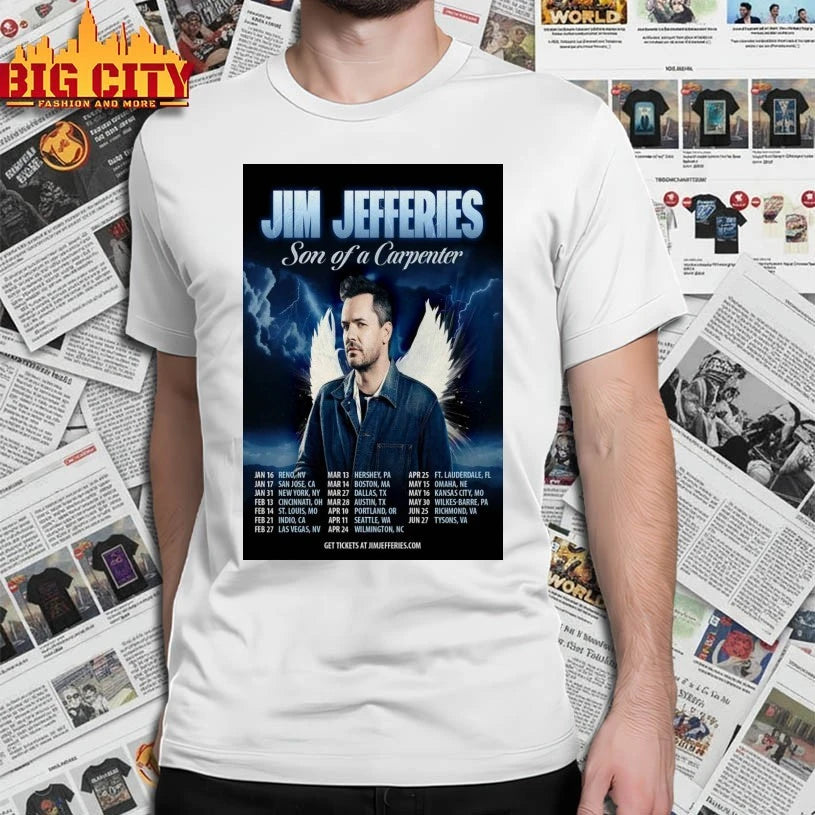 Premium Jim Jefferies Son Of A Carpenter Tour 2026 Poster Shirts