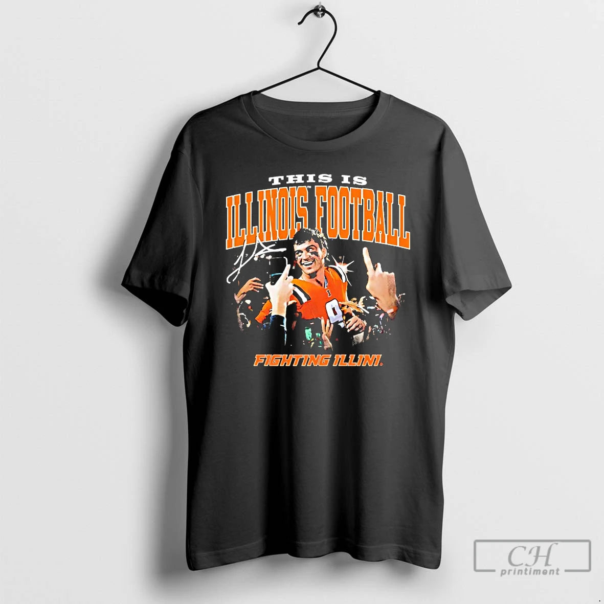 Premium Luke Altmyer Celebration This Is Illinois Fighting Illini