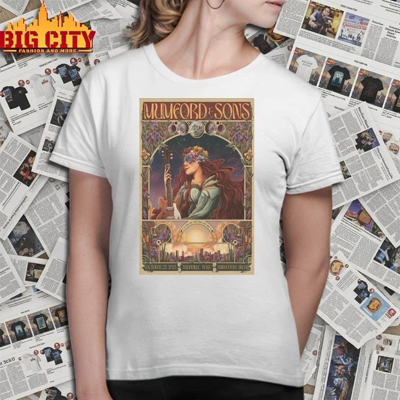 Premium Mumford &amp; Sons Tour Bridgestone Arena 2025 Poster Shirts