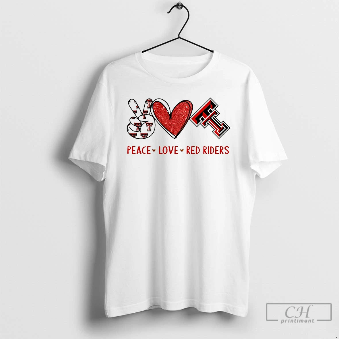 Premium Peace Love Texas Tech Red Raiders