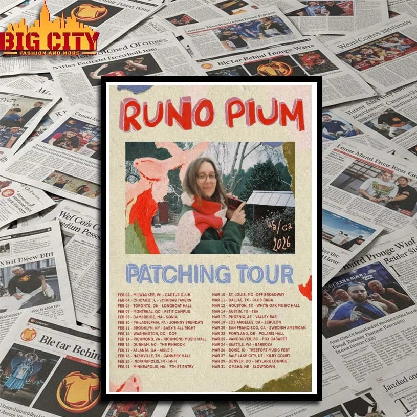 Premium Runo Plum Patching Concert 2026 Poster Shirts