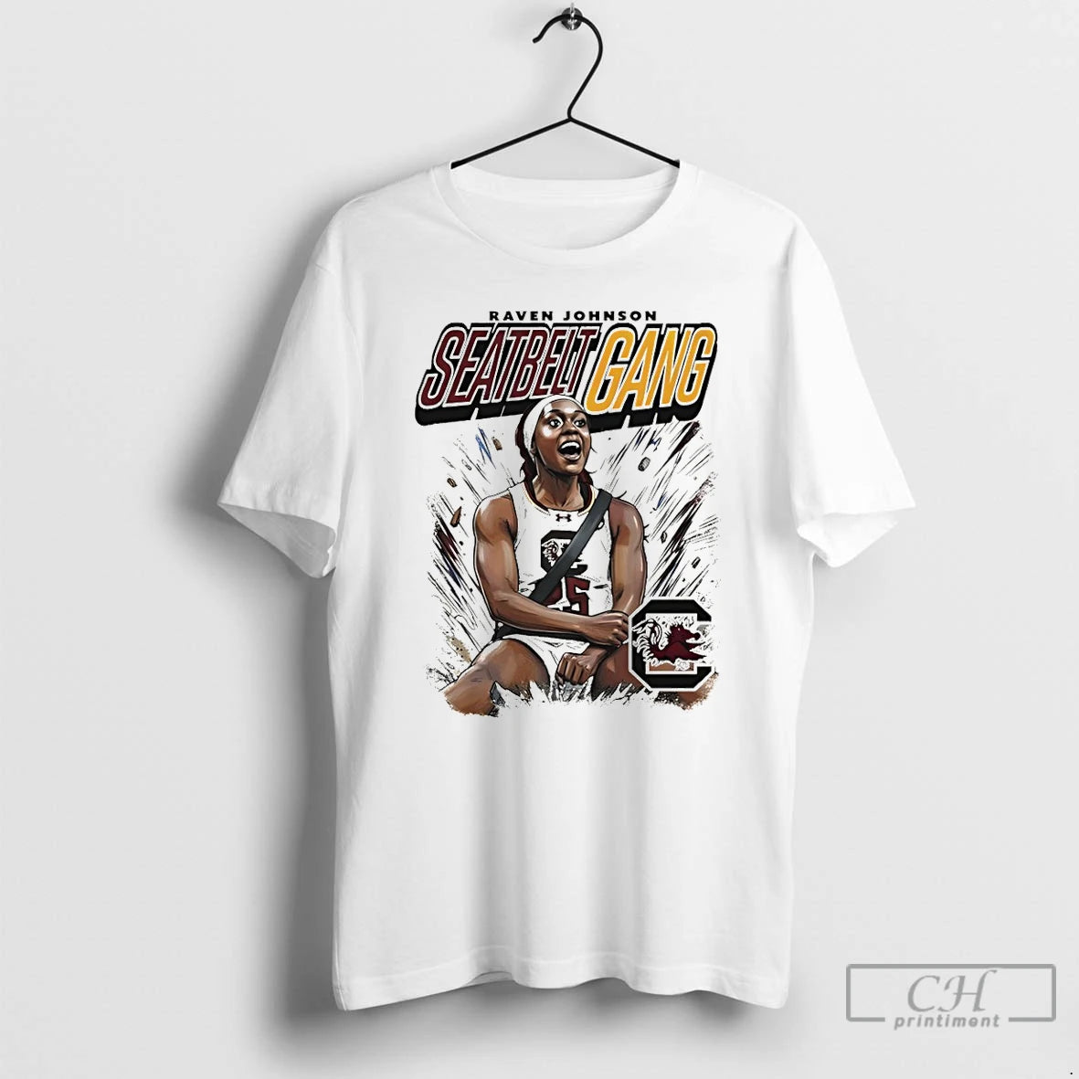 Premium Seatbelt Gang Raven Johnson South Carolina Gamecocks Basketball