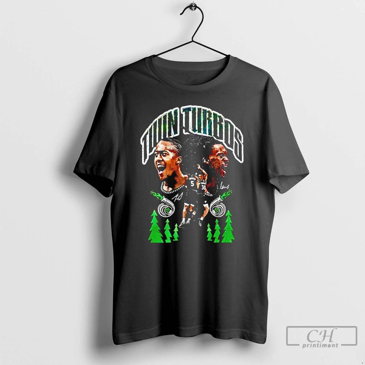 Premium Twin Turbos Minnesota Timberwolves Basketball Signatures