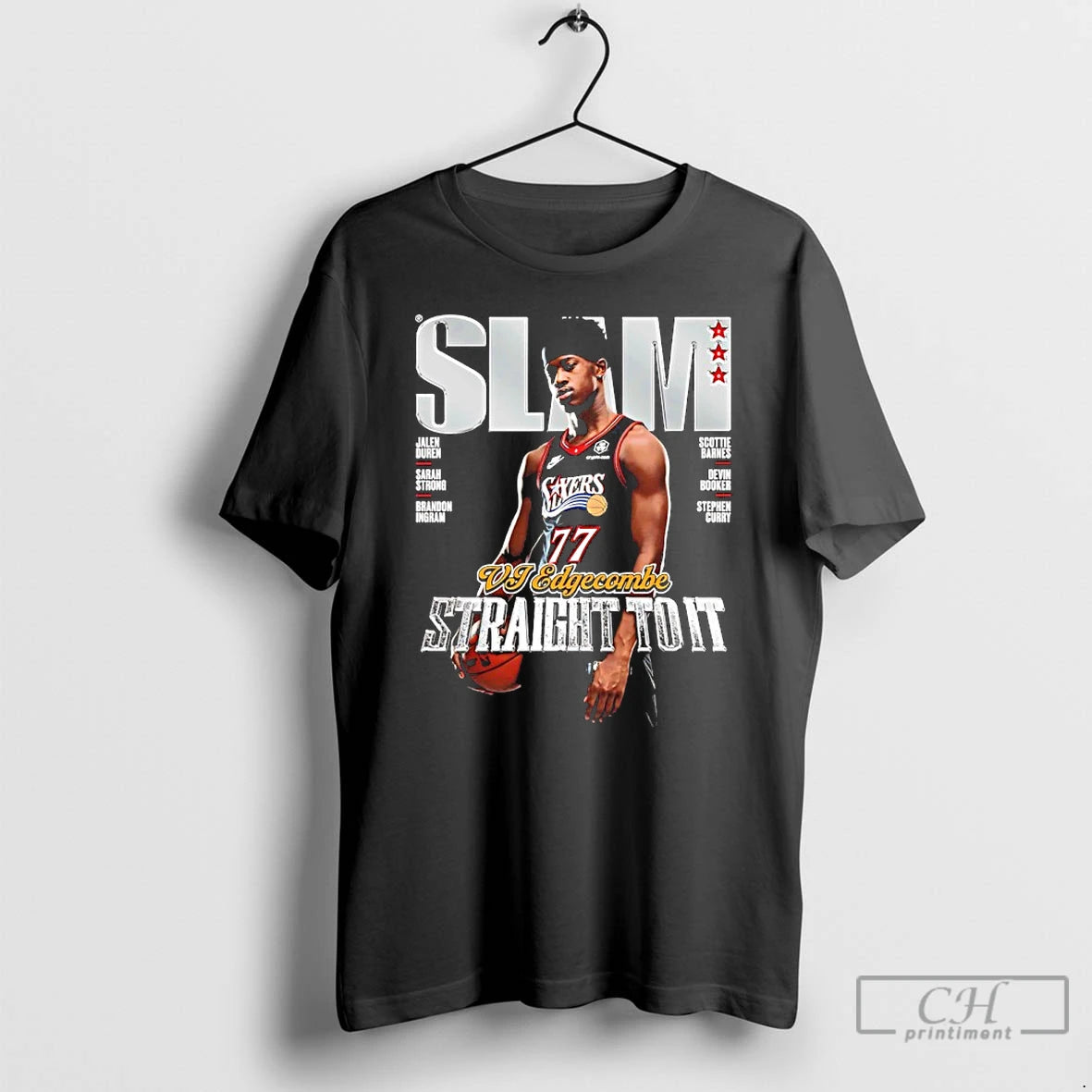 Premium Vj Edgecombe Straight To It Philadelphia 76ers