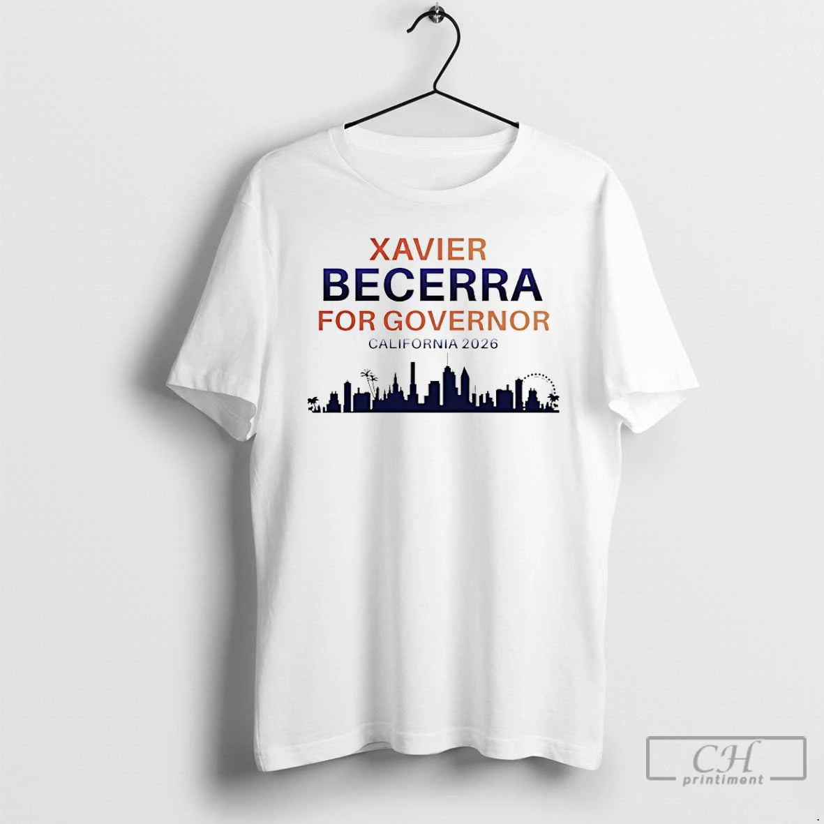 Premium Xavier Becerra Governor 2026 California Skyline