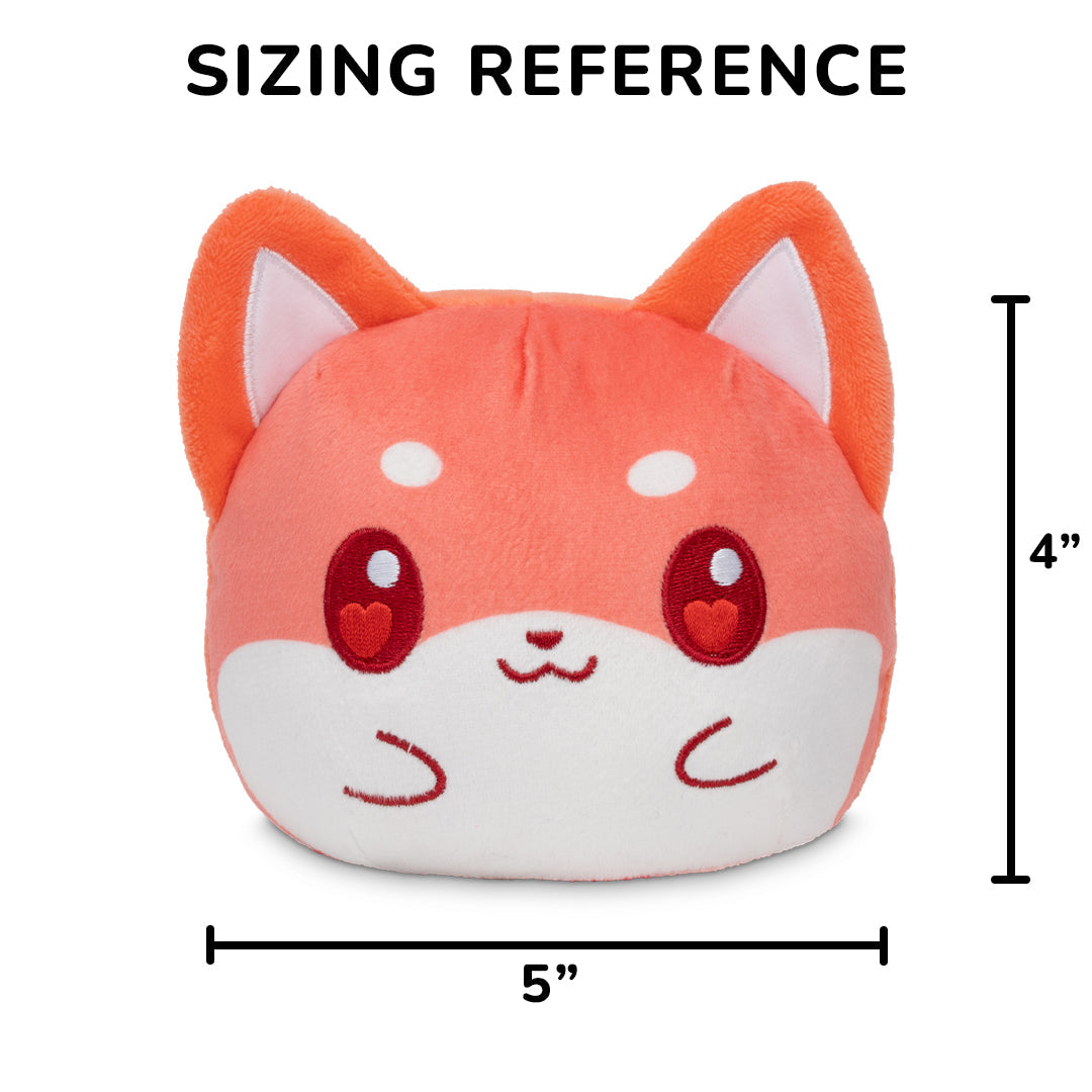 Valentine Present Shiba 4" Reversible Plushie