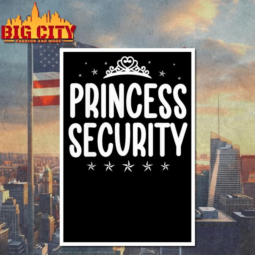 Princess Security Halloween Costume Dad Men Family Matching Shirt
