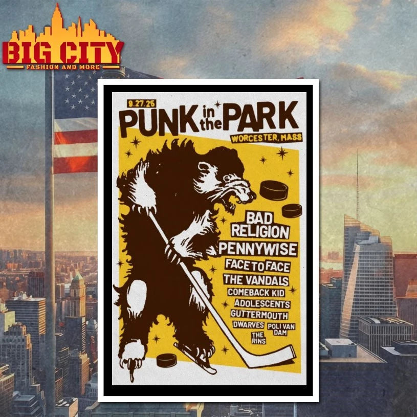 Punk In The Park Worcester Mass Sept 27 2025 Poster shirt