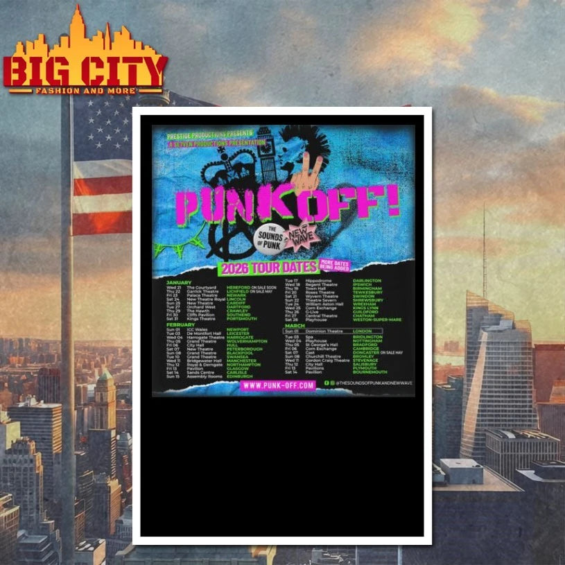 Punk Off The Sounds of Punk &amp; New Wave Tour 2026 shirt