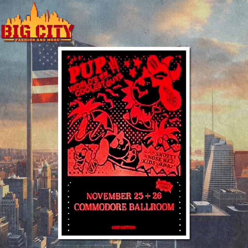 Pup The Band Vancouver, Bc November 25-26 2025 Shirt