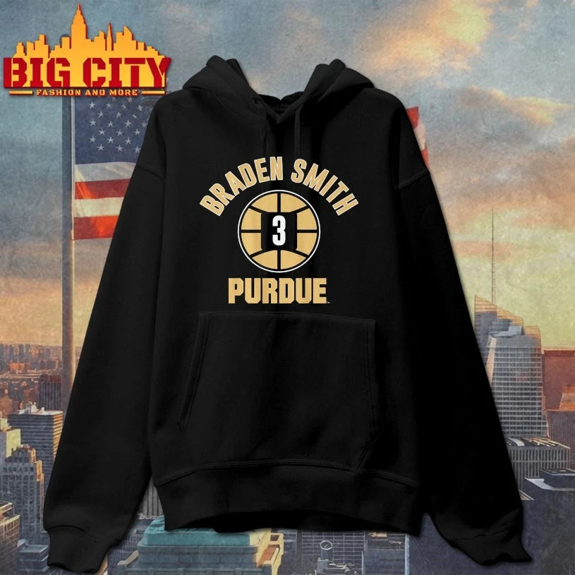 Purdue Basketball Braden Smith Name Number Ball shirt