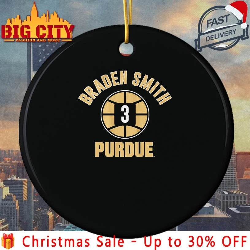 Purdue Basketball Braden Smith Name Number Ball shirt